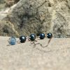 Saltwater TEAL PEARLS and Indicolite Swarovski Backdrop Necklace - Image 2