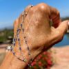 925 Sterling Silver Hand Chain with Brilliant NEON QUARTZ Sparkle - Image 3
