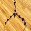 Elegant Hand Chain of Round Garnets and 925 Sterling - Image 3