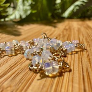 14K Gold-Filled & Double Opal Wrap Hand Chain