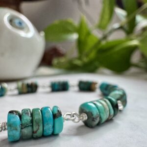 925 Sterling and Natural Arizona Turquoise Bracelet